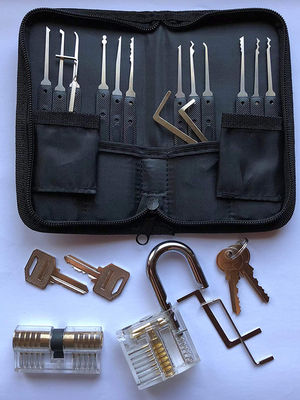 Сборник замок-выборщик 24PC Hook Lockpick 20pcs House Lock Set для практики выбора